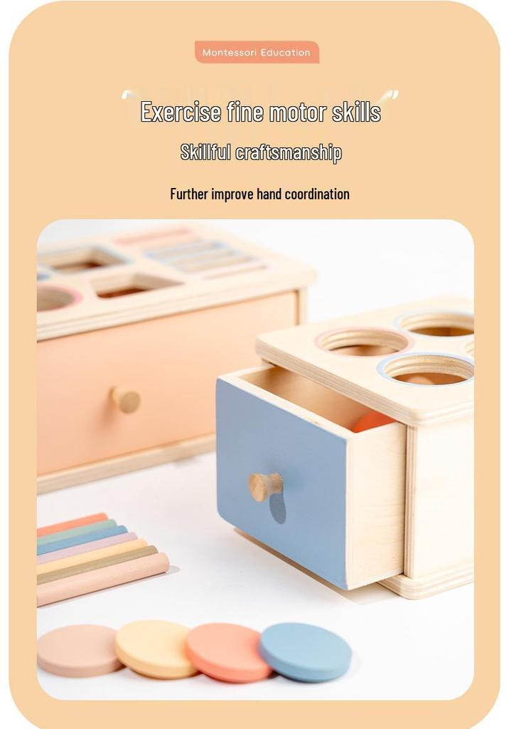 Montessori Geometric Shape Sorting Box - Color Matching & Cognitive Development Toy for Early Education