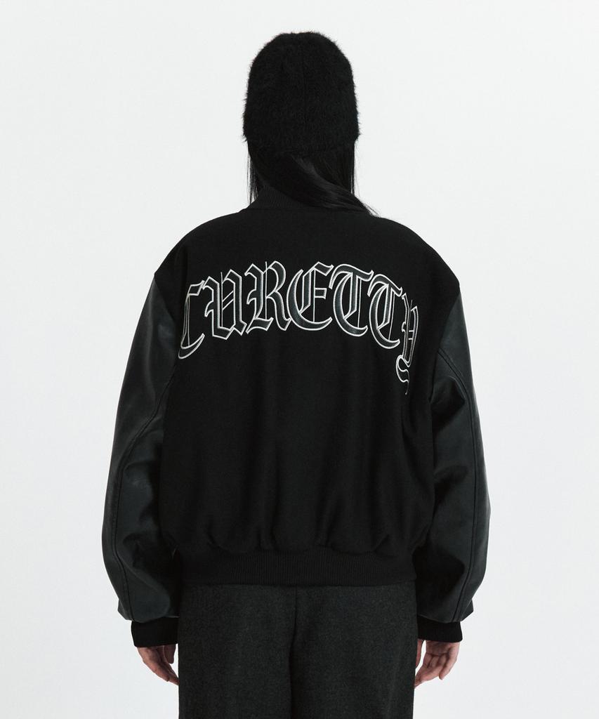 Curetty C Double-Texture C Varsity Jacket_Black