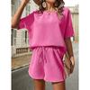 Dames casual outfits T-shirt met korte mouwen en shorts met trekkoord Zomer tweedelige pakset