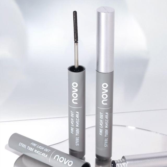 

NOVO - Fine Lash Out Steel Tube Mascara - 2 Colors 02# Natural Brown - 3g