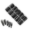 NEW Nail Lace Stickers Self-Adhesive DIY 10 Rolls Black And White Nail Foil Transfer Stickers For Home Salon Travel Women Girls
