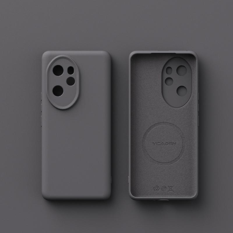 Original Liquid Silicone For Magsafe Case For Huawei Honor 500 300 200 X60 Magic 7 6 5 Pro Magnetic Wireless Charging Soft Cover