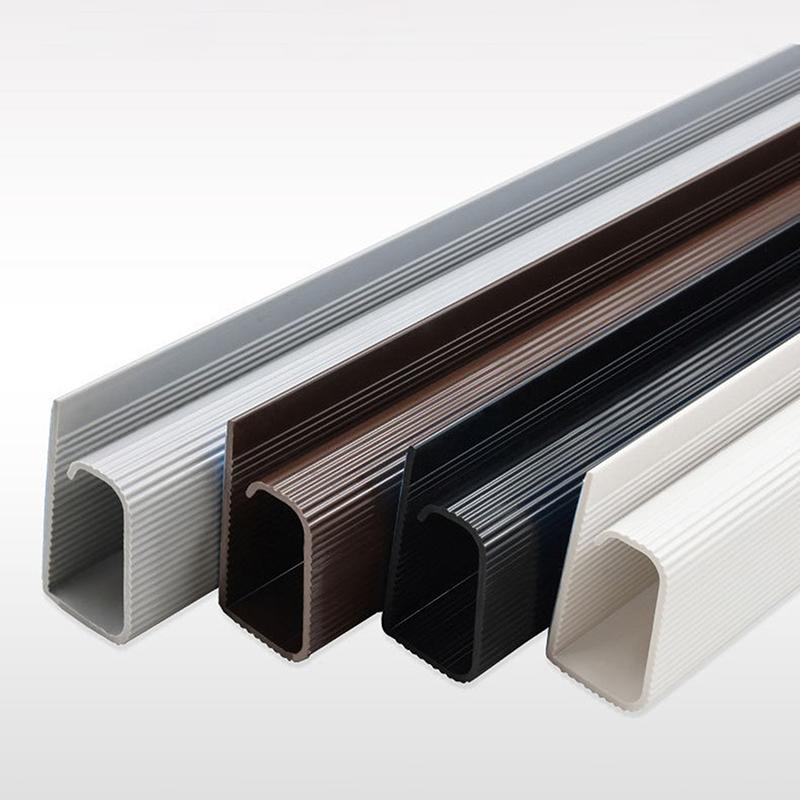 40Cm/15.75Inch Under Desk Cable Management Tray Pvc Power Wire Hider Strip Cord Holder Wire Organizer Cable Raceway