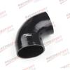 Schwarz 90° 90 Grad Reduzierbogen Schlauch Silikon Ladeluftkühler ID50-80 51-57 51-60 51-63 51-70 51-76 51-85 51-90MM 4-lagig