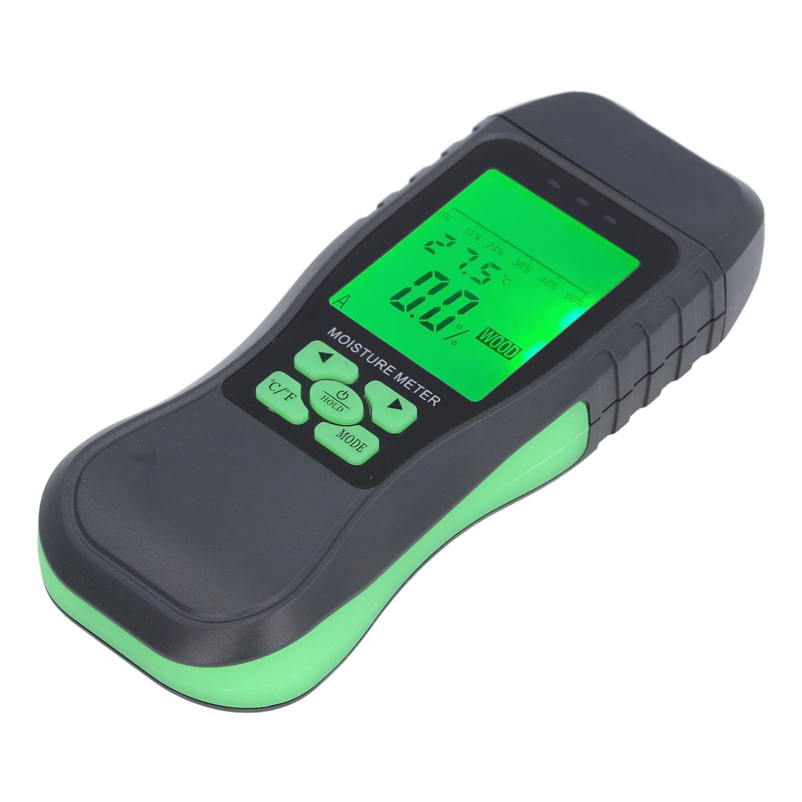 

Измеритель влажности древесины с цифровым дисплеем и штыревым типом. Датчик влажности и температуры 2 в 1. Детектор для