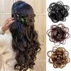 Invisible Claw Rose Hair Bun Fluffy Hairpiece Side Hair Clip Flower Hair Clip  Hair Accessories