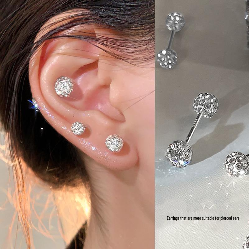 Super Sparkly Zircon High-End Versatile Earrings: Luxury, Influencer-Approved, Piercing-Friendly Studs