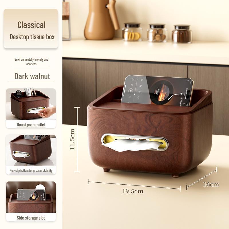 Multifunktionale Taschentuchbox & Aufbewahrungs-Organizer für Schlafzimmer oder Wohnzimmer