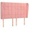VidaXL Headboard with Ears Pink 147x23x118-128 Cm Velvet3118009