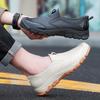 Trendy Khaki Waterproof Men's Low-Top Anti-Slip Rain Boots - Rubber Outdoor Wading Shoes