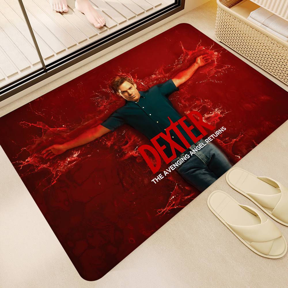 Crime Dexter TV Movie Entrance Door Mat Nordic Style Bedroom Living Room Doormat Home Balcony Anti-Slip Modern Home Decor