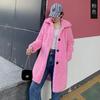 Winter new sheep shearing coat women's loose high-necked granular imitation wool fur medium and long thickened coat