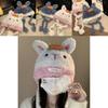 Stylish Rabbit Ear Beanie For Women Thick And Soft Fleece Perfect For Winter Wear