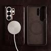 Magnetic Genuine Leather Case for Samsung Galaxy S26 S25 Ultra S23 FE S22 S24 S26 Plus Phone Back Cover Case for Magsafe Shell