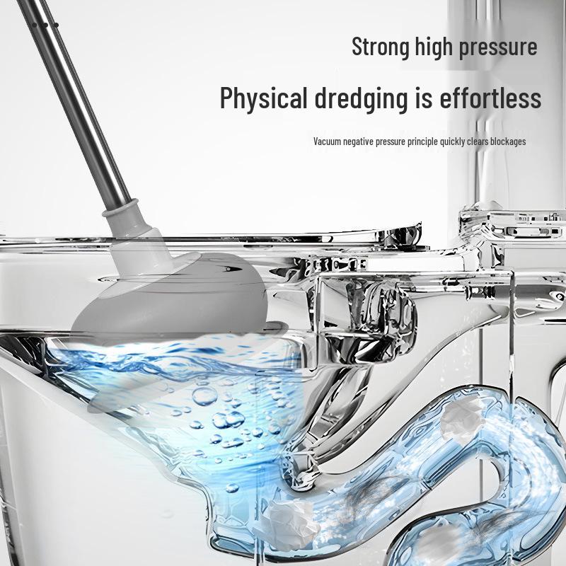 Ultimate Toilet and Drain Plunger: Unclogs and Cleans Sewer and Toilets Effortlessly