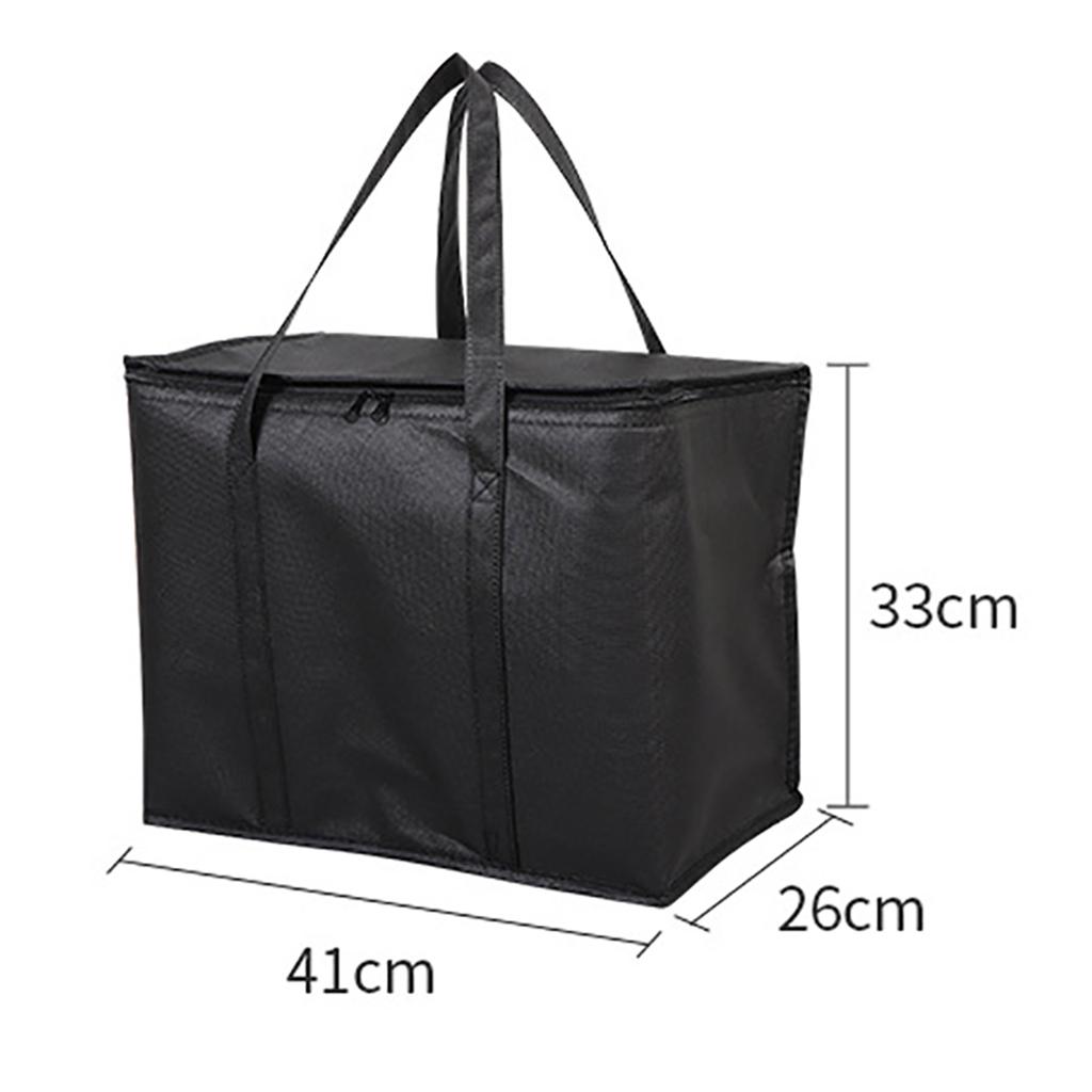 Insulated Thermal Cooler Bag Picnic Camping Food Packed Meal Dessert Waterproof Portable Foil-lined Food Storage Delivery Bag