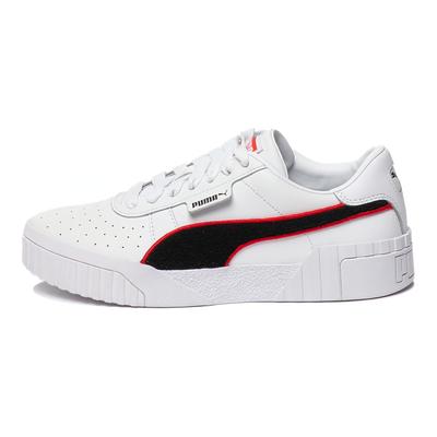 Suede Cali Leather Low-Top Sneakers Women Sneakers White Red 370717-02