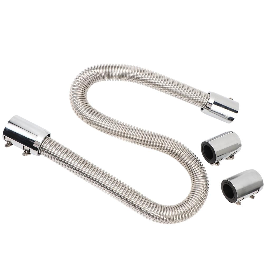 48inch Flexible Coolant Water Hose Kit Heat Resistant Stainless Steel Heat Dissipation Hose Set with 4