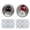 Harzperlenformen für Schmuck Cabochon Edelstein Silikonform mit Loch Schmuckherstellung Epoxidharzformen für Ohrringe Anhänger