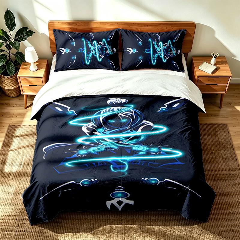 VALORANT (19) Set da 3 pezzi adatto per camere da letto principali morbido e confortevole un regalo ideale per familiari e amici Include una copripiumino e due federe