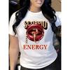 Polyester Women's Trendy Print Athletic Short Sleeve Top Moisture Wicking Quick Dry Slim Fit Gym Workout Top