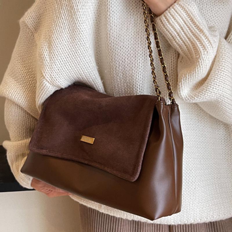 Large-capacity Bag Women's 2025 Autumn New Fashion Niche Women's Bag Texture Chain Shoulder Bag Crossbody Tote Bag