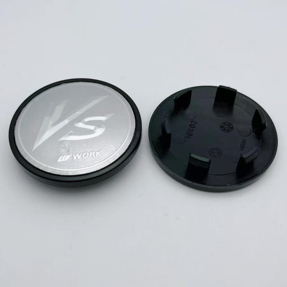 4pcs JDM 62mm VS W Work Logo Emblem Car Wheel Center Caps Wheel Hub Caps Auto Rim Dust Cover Car Accessories for Land Rover