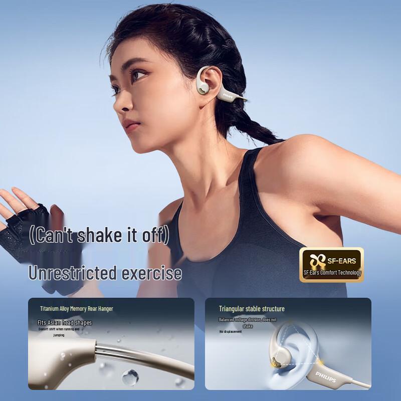 Philips TAA1708 Bone Conduction Neckband Wireless Earbuds