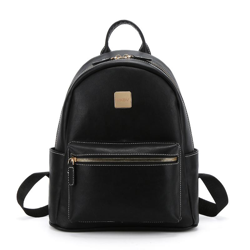 

This year s new niche trend, retro simple portable small schoolbag, women s leisure commuting travel fashionable backpack чёрный