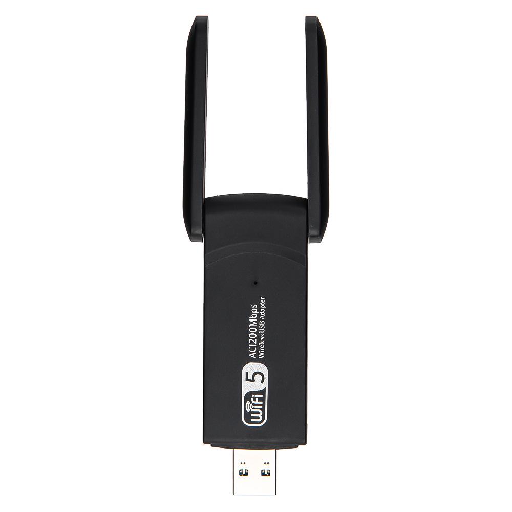 Dual-Band USB 3.0 Wireless Network Card with Bluetooth 4.2, 1300M Gigabit WiFi Receiver & Transmitter