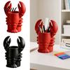 Fun Office Supplies Lobster Pen Holder, 3D Printed Desktop Organizer, Crayfish Pencil Stand Animal Themed Stationery for Desk Student Supplies,