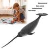 Solid Plastic Narwhal Figurine Ocean Animal Model Kid Children Educational Toys