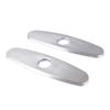 2PCS Hole Cover Deck Plate Pull Down Faucet Plate Stainless Steel Easy Maintenance Anti Leakage for Kitchen Sink