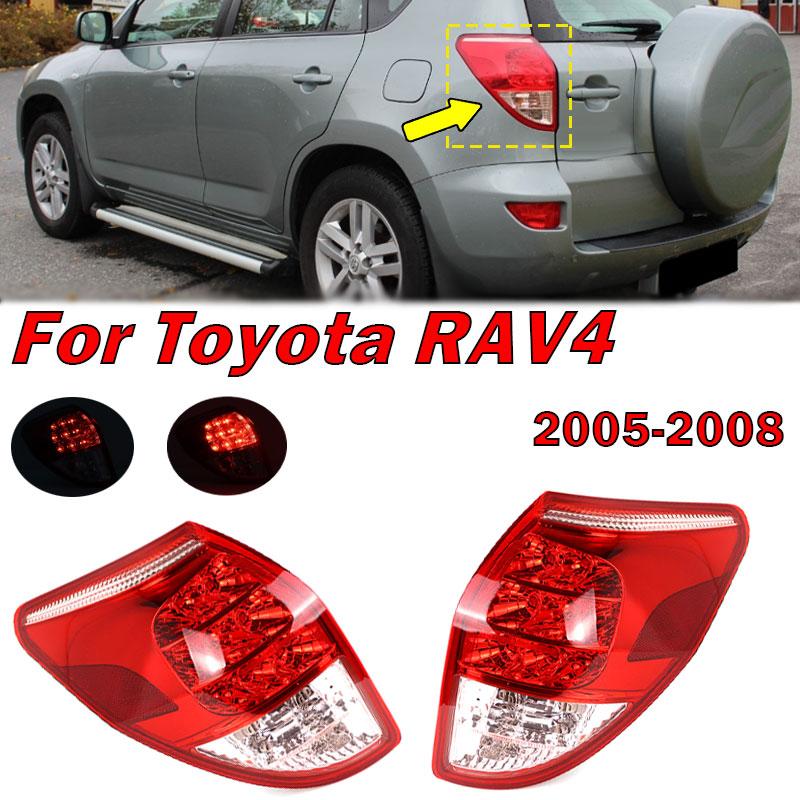 For Toyota RAV4 2005 2006 2007 2008 Tail Light Auto Rear Bumper Brake Lamp Taillight Cover Housing Car Accessories Lamp Assembly