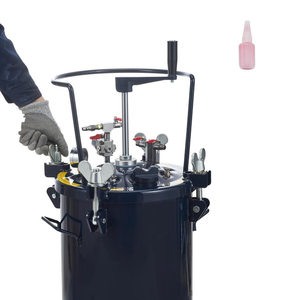 Spray Paint Pressure Pot Tank, 30L/8gal Air Paint Pressure Pot with Manual Mixing Agitator, Leak Repair Sealant for Industry Home Decor Architecture