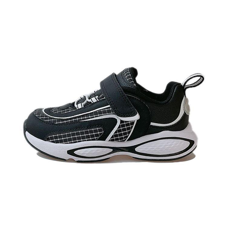 

Li Ning Kids Удобная повседневная нескользящая амортизирующая износостойкая повседневная обувь Детская обувь синего и фиолетового цвета YKNR044-11 26