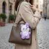 Big Ear with Flower Rabbit Plush Keychain Ornaments Bunny Plush Doll Pendant  Lady/Girls