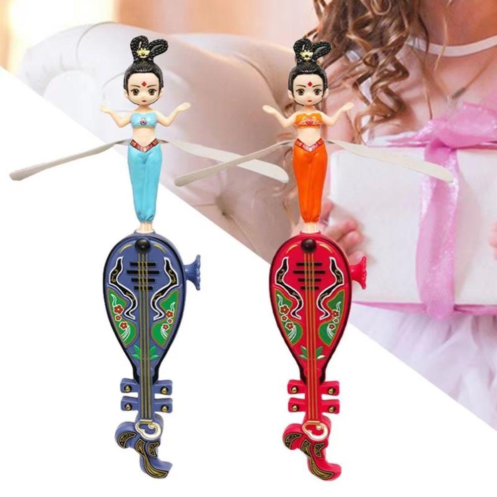 

Танцюристи Літаючі ляльки Диск Фея обертальна іграшка Фея Флаєр Тягни за шнурок Іграшка Літаючий диск Свята color random