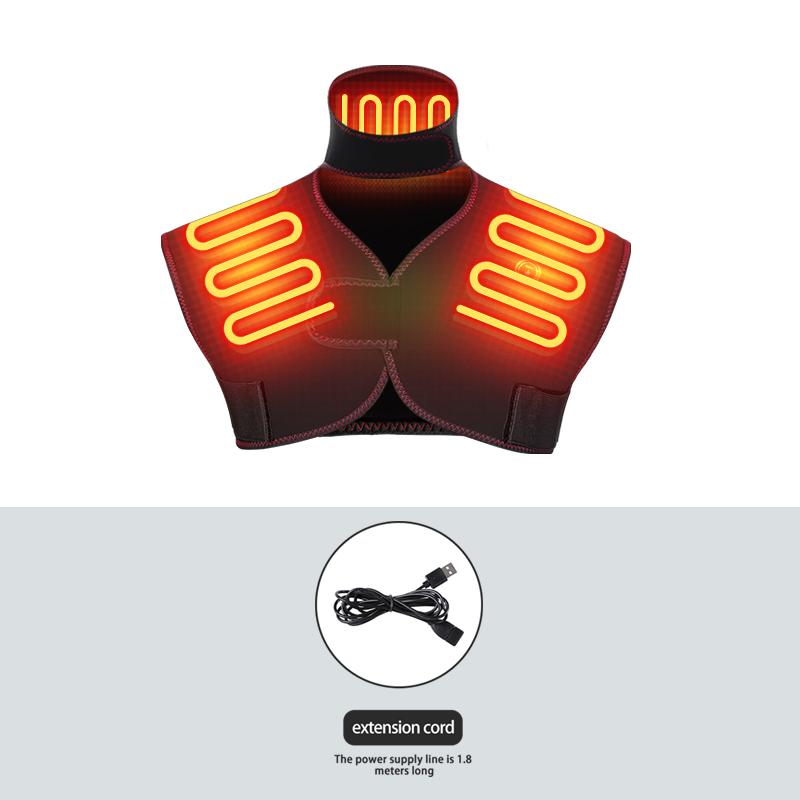 

Durable And Safe Heated Shoulder Nack Massage Shawl/3 Heating Modes/ Shoulder Periarthritis Relief/Timing Temperature Control/Large Back Coverage EU-Plug