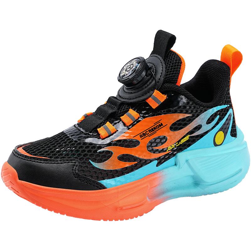 

Children s Casual Shoes Non-slip Boys Basketball Sneakers for Outdoor Sports and Gym Activities 30 помаранчевий