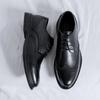 Classic Men's Genuine Leather Shoes Spliced with Business Shoes Versatile Casual Shoes Banquet Dress Shoes Luxury Wedding Shoes