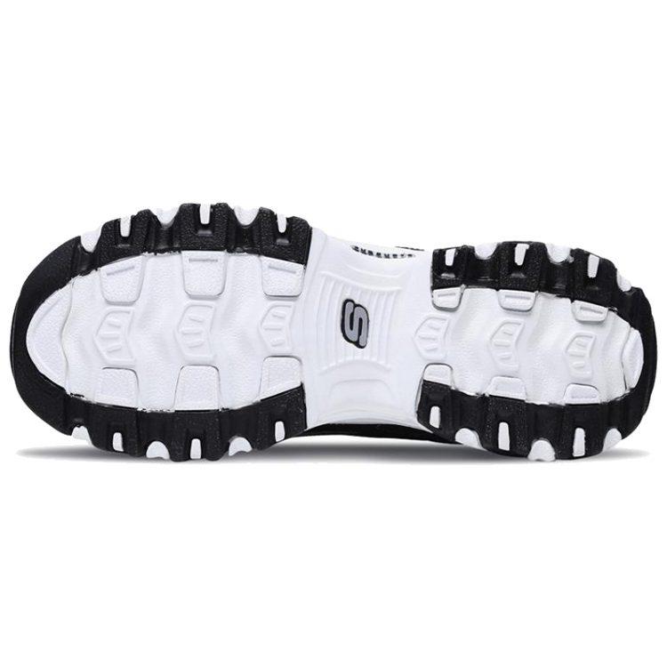 Skechers D'Lites Gs Black/ White Women's 11422-BKW