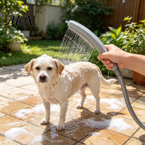 Dog Shower Hose Attachment Faucet Sprayer, Slip-On Bathtub Hose, Portable Tub Rinse Station for Pet Bathing, Hair Washing, Rinsing Adapter Pets