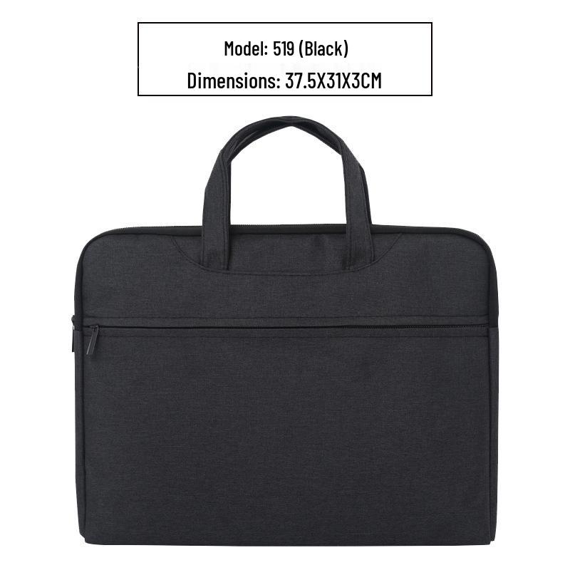 Handheld Waterproof Document Bag with Zipper - Large Capacity Office & Conference Bag for Computers & Documents