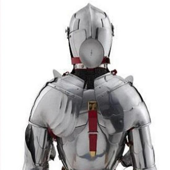 Halloween Medieval Knight Crusader Suit of Armour Wearable LARP Reenactment Costume Gift Items