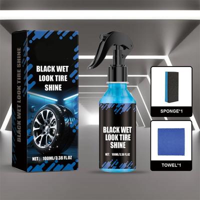 Μαύρο Γυαλιστικό Ελαστικών 'Wet Look' Γρήγορου Στεγνώματος Για Γυαλάδα Ελαστικών Σπρέι Φροντίδας Για Μοτοσυκλέτες Αυτοκίνητα Φορτηγά Camper