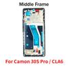 Middle Frame For Tecno Camon 30S Pro CLA6 LCD Front Frame Housing Bezel With Side Button Repair Parts