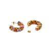 Boucles d'oreilles - Luxenter - Salblai - Argent 925 - Or jaune 18K - Cristaux multicolores