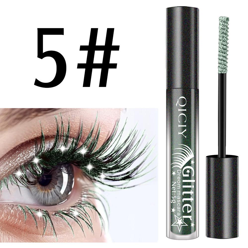 1pc Diamond Shine Waterproof Volume Curl Mascara Glitter Snow Effect,Smudge-proof Eye Makeup for All Skin Types Women Cosmetics