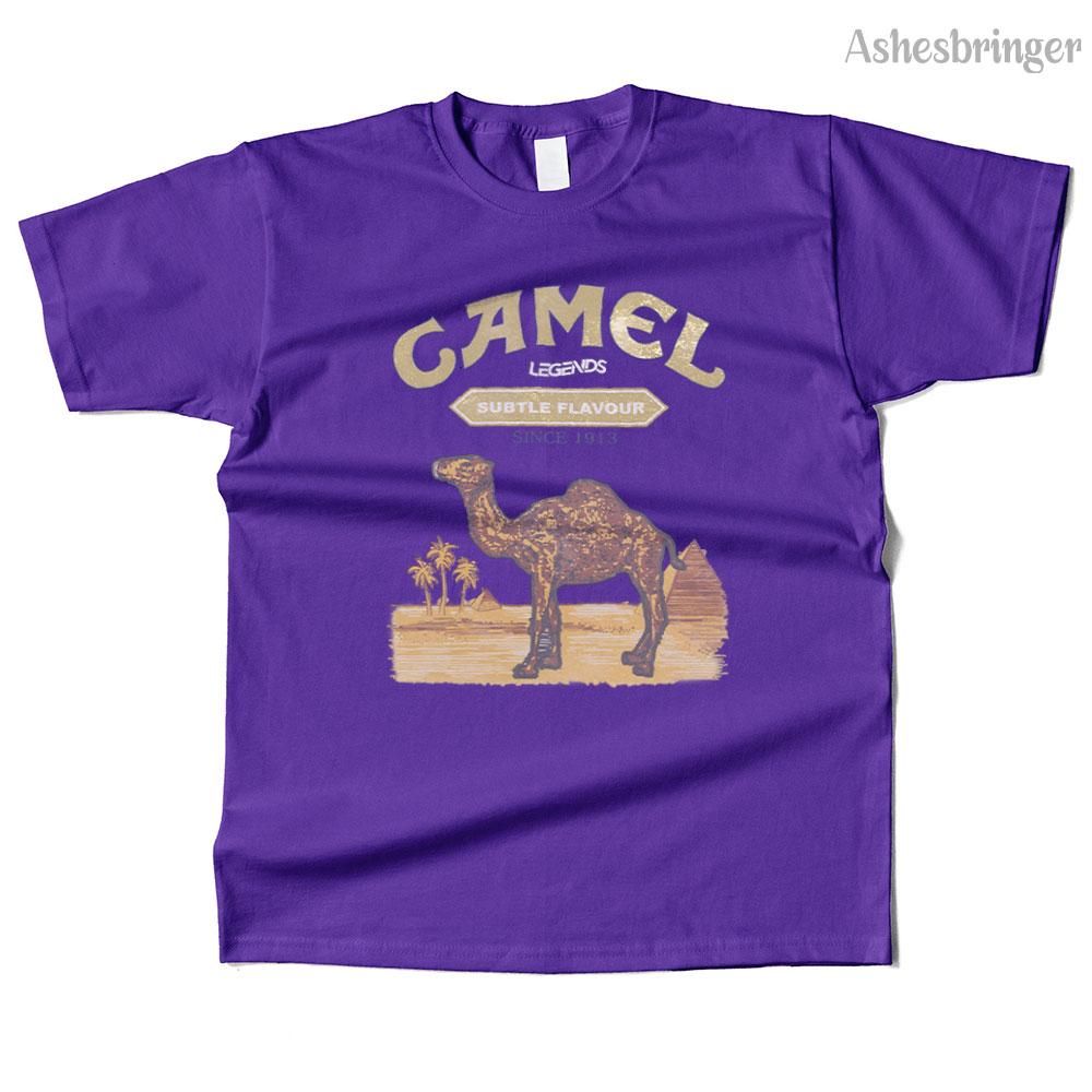 Unisexs Cotton Camel Legends Graphic T Shirt Street Casual Style Tee for Unisex and Women